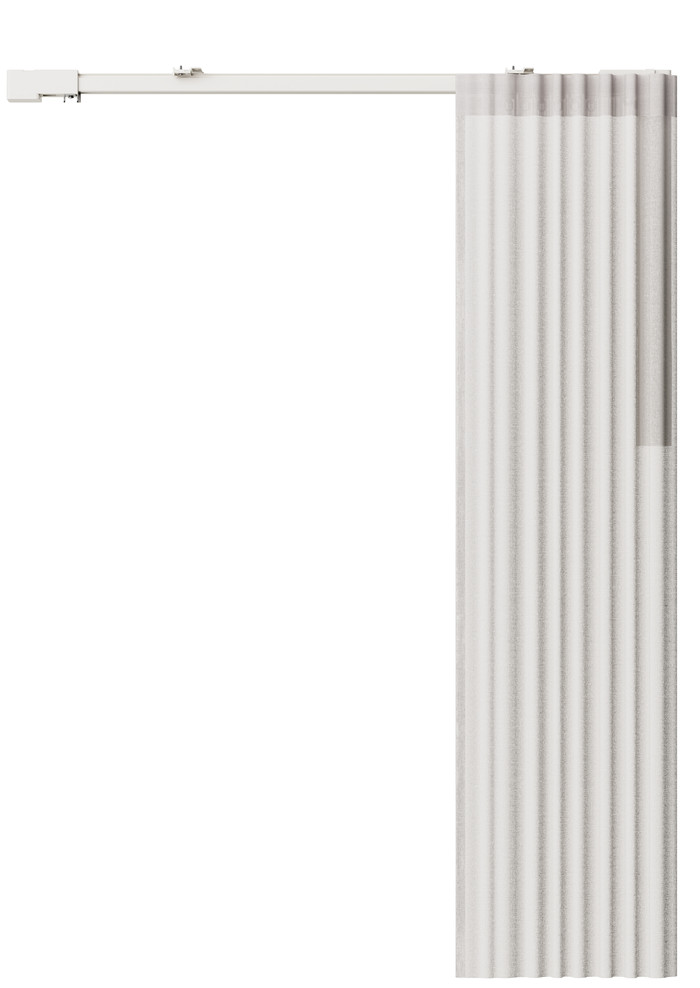 MotionBlinds Vorhangmotor und -schienen (360 cm) produkt in gebrauch