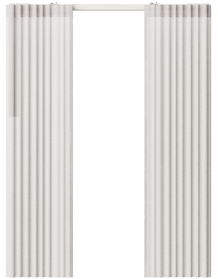 MotionBlinds Vorhangmotor und -schienen (360 cm) produkt in gebrauch