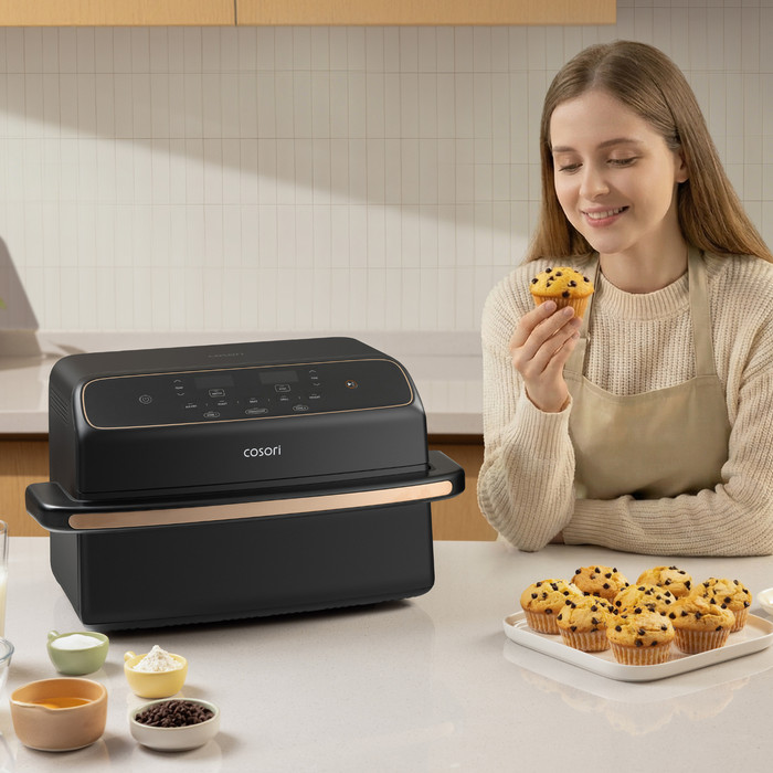 Cosori Dual Blaze Twinfry Compact produkt in gebrauch