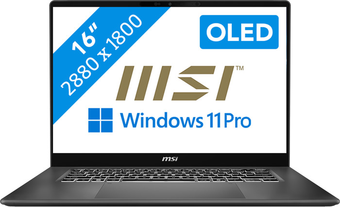 MSI Prestige 16 AI+ C3MG-052NL OLED QWERTY Main Image