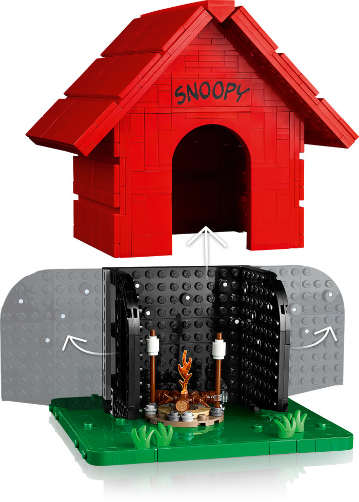 LEGO Ideas Peanuts: Snoopys Hundehütte 21368 detail