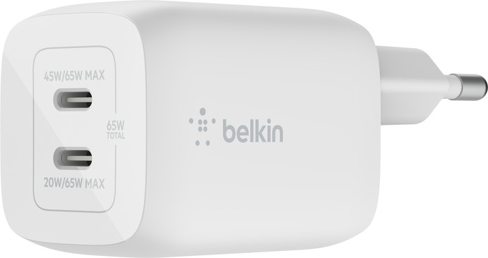 Belkin Power Delivery Charger 65W with 2 USB-C Ports Main Image