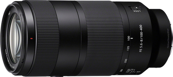 Sony FE 100-400mm f/5.6-8 OSS oberseite
