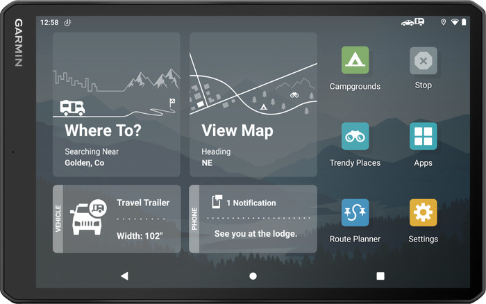 Garmin Camper 1095 Camper and Caravan Europe front