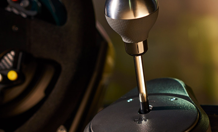 Thrustmaster T300 RS GT + TH8A Shifter product in use
