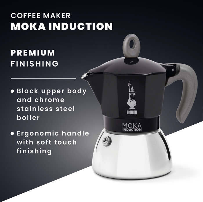Bialetti New Moka Induction Black 6 Cups null