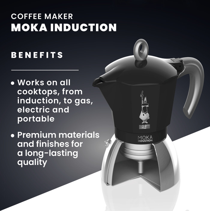 Bialetti New Moka Induction Black 6 Cups null