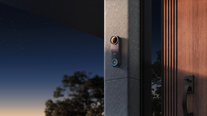 Anker eufy Doorbell S4 Wired + Mini Chime product in use