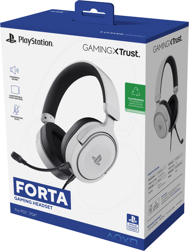 Trust GXT498W Forta Gaming Headset PS5 and PS4 null
