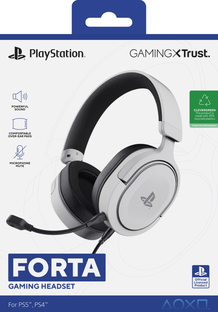 Trust GXT498W Forta Gaming Headset PS5 and PS4 null