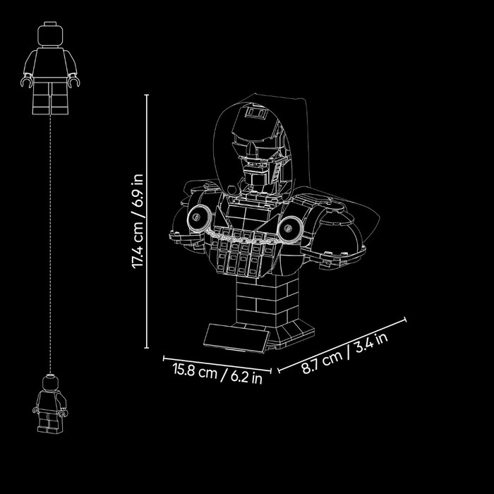 LEGO Marvel Doctor Doom Büste 76345 visueller lieferant
