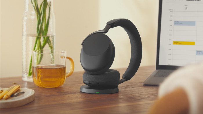 Jabra Evolve3 85 MS Link390c Kabelloses Office-Headset Schwarz visueller lieferant