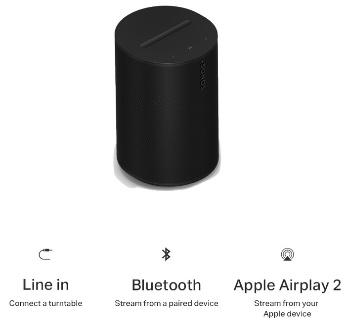 Sonos Era 100 SL Schwarz visueller lieferant