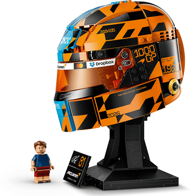 LEGO Editions McLaren Mastercard F1 Team Oscar Piastri Helm 43017 rechte seite