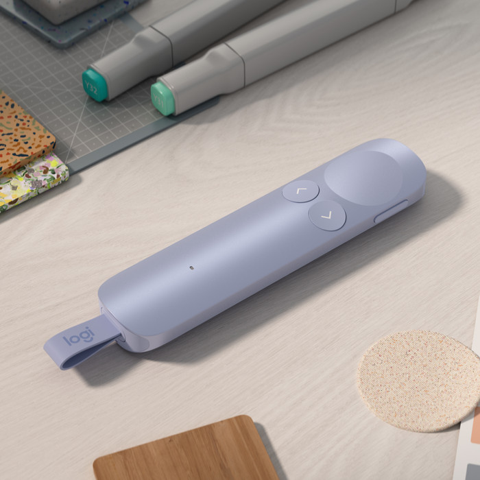 Logitech Spotlight 2 Wireless Presenter Lilac product in use