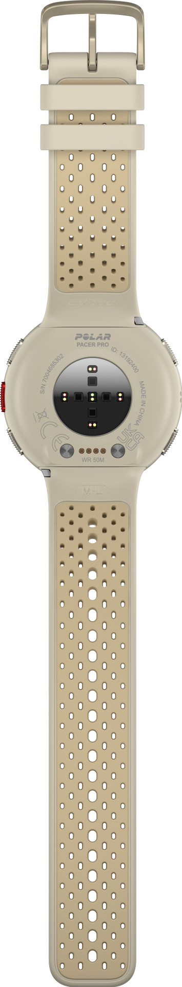 Polar Pacer Pro Gold rückseite