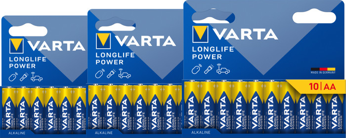 Varta Longlife Power AA Pack 30 Stück Main Image
