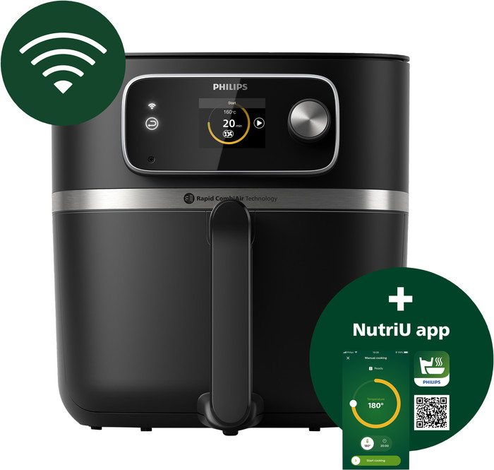 Philips Airfryer XXL Connected HD9880/90 + Lebensmittelthermometer null