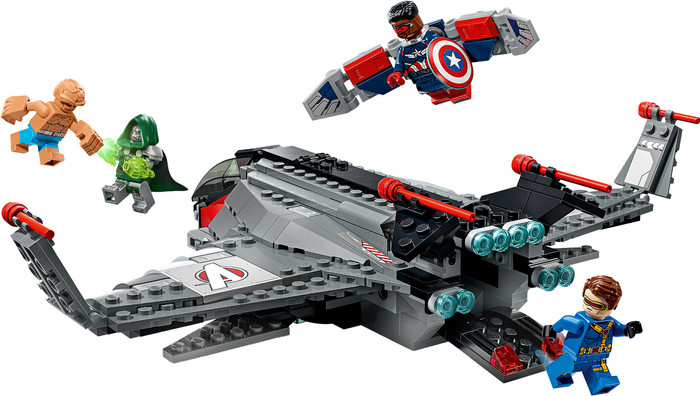 LEGO Marvel Avengers: Doomsday Quinjet 76347 produkt in gebrauch
