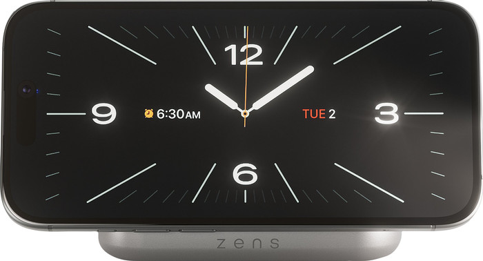 ZENS MagSafe und Qi2 Kabelloses Ladegerät 15 W mit Ständer Weiß Main Image