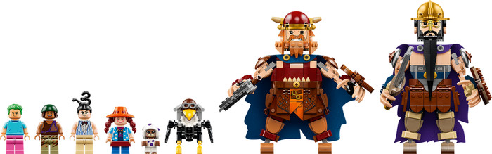 LEGO One Piece Dorry vs Brogy - Giants of Little Garden 75644 product in use