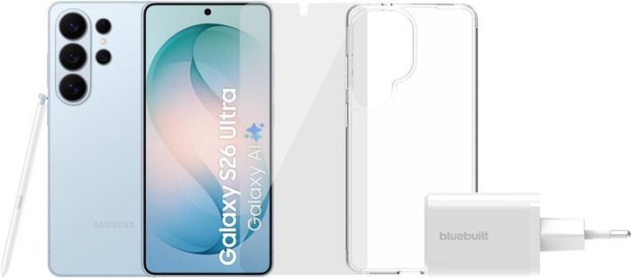 Samsung Galaxy S26 Ultra 256GB Hellblau 5G + Komplettes Zubehörset Main Image