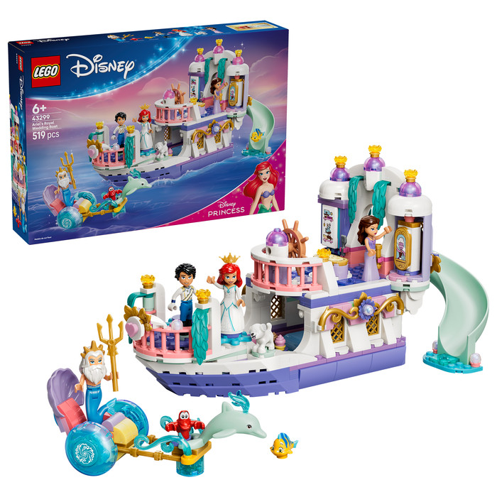 LEGO Disney Arielles Königliches Hochzeitsboot 43299 rechte seite