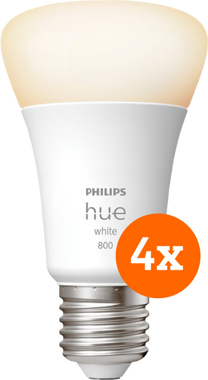 Philips Hue White E27 800 lm 4er-Pack Main Image