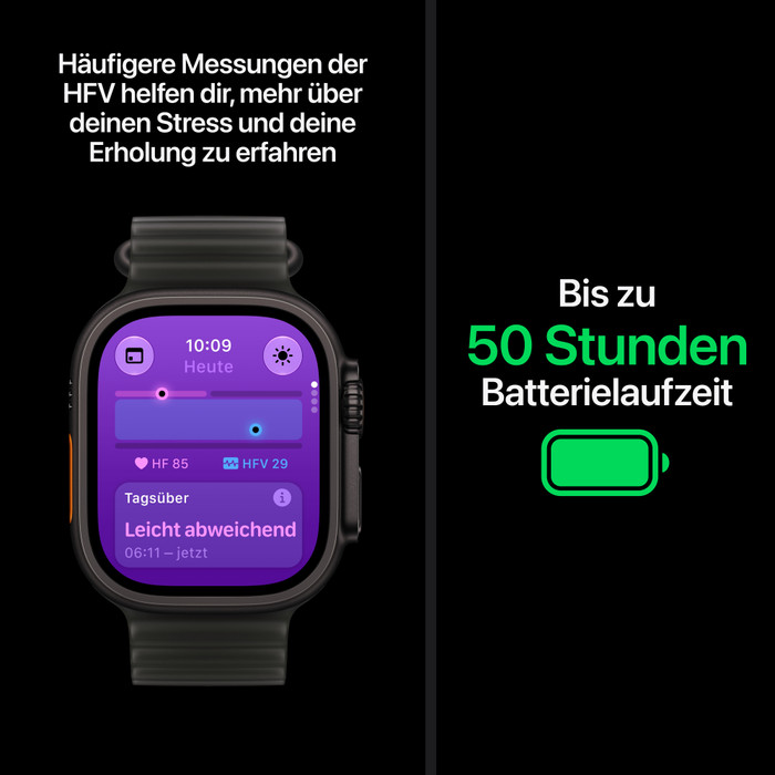 Apple Watch Ultra 4 Cellular 49 mm Schwarz Ocean Armband visueller lieferant