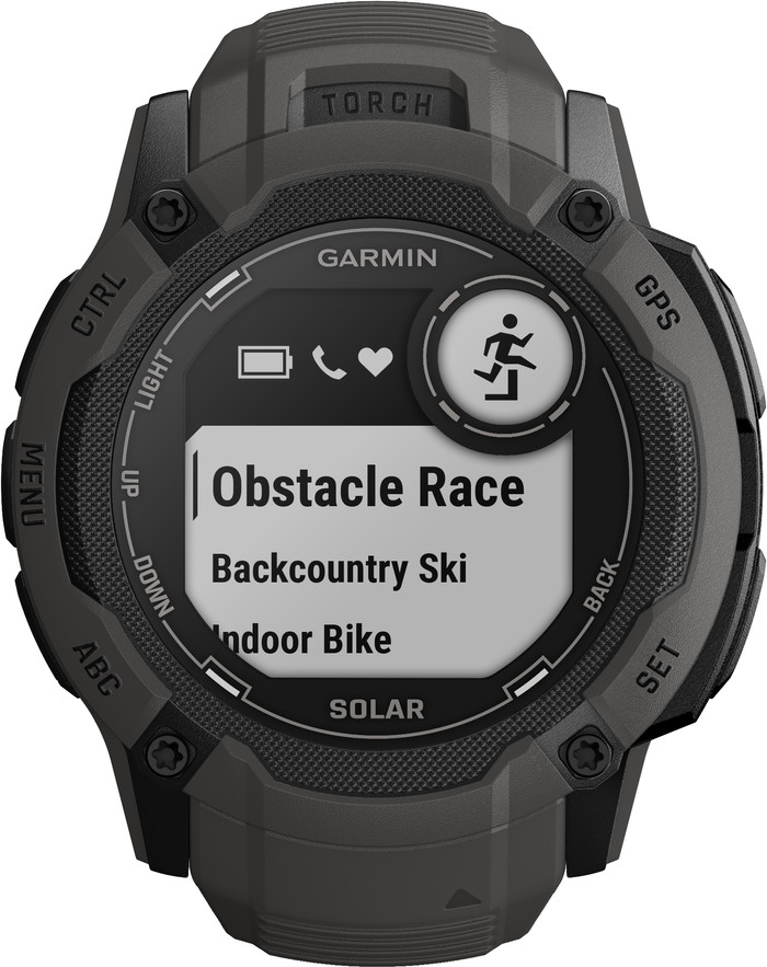 Garmin Instinct 2X Solar Graphit vorne