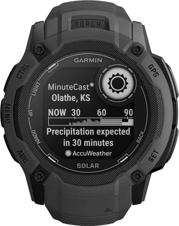Garmin Instinct 2X Solar Graphit vorne