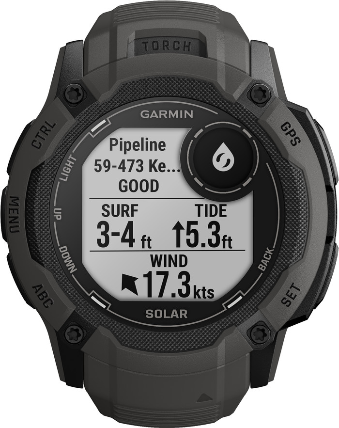 Garmin Instinct 2X Solar Graphit vorne