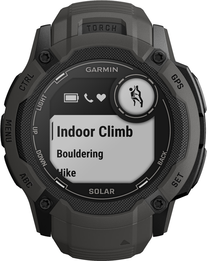 Garmin Instinct 2X Solar Graphit vorne