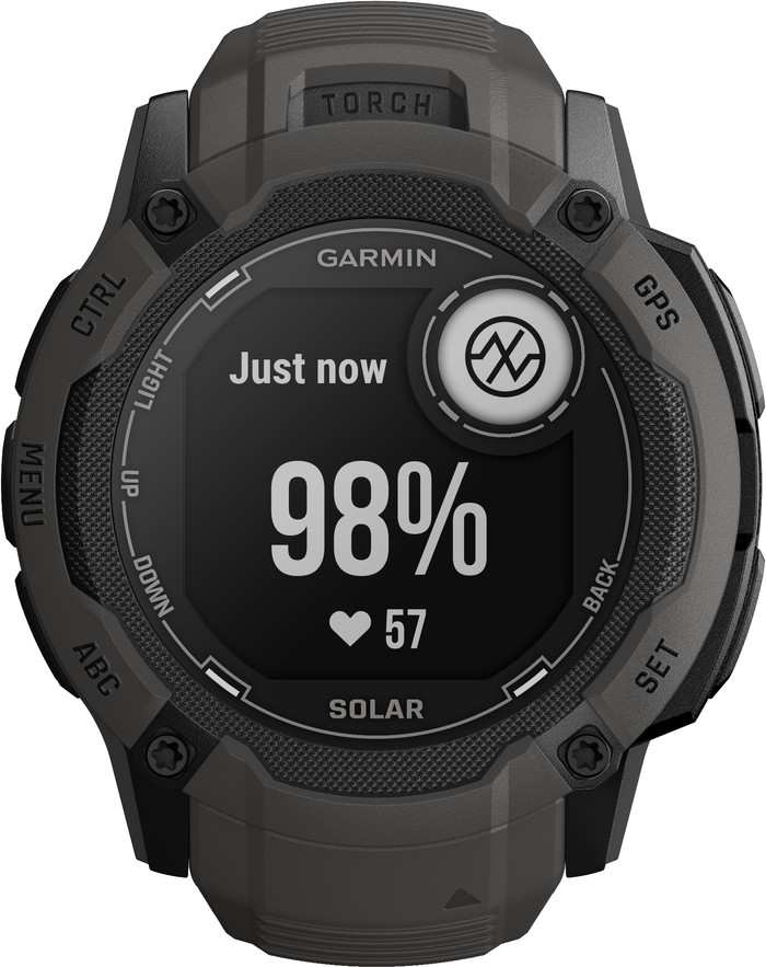 Garmin Instinct 2X Solar Graphit vorne