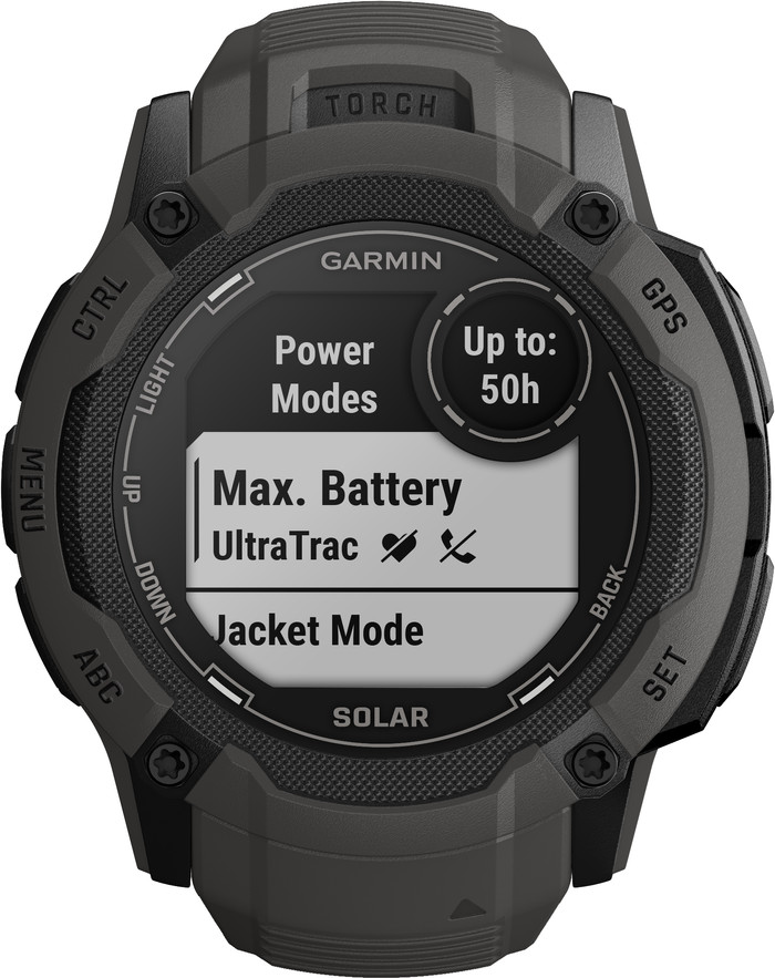 Garmin Instinct 2X Solar Graphit vorne
