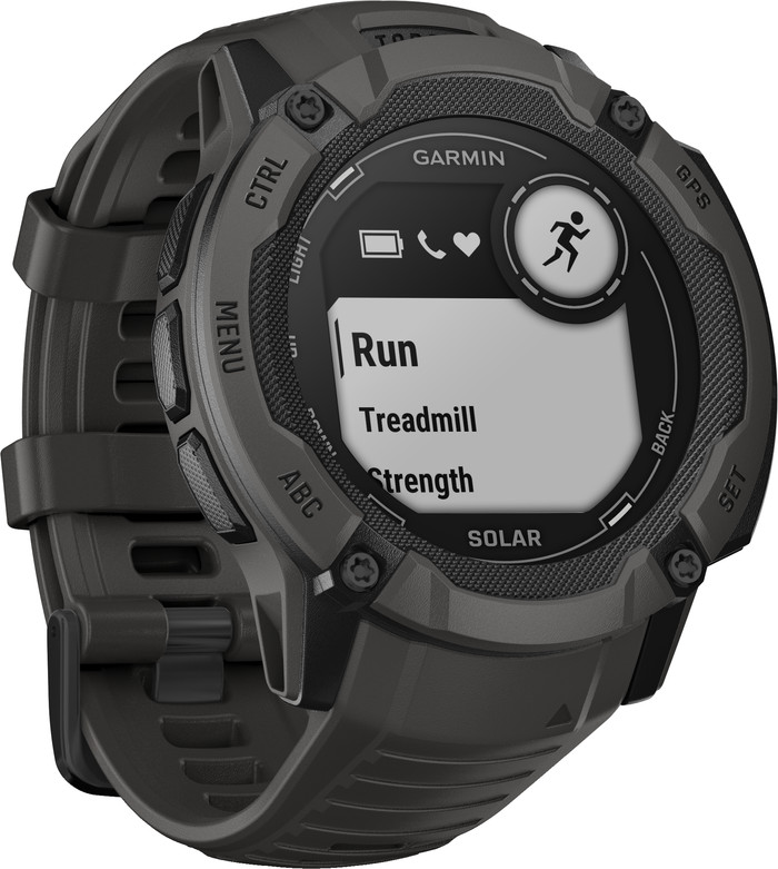 Garmin Instinct 2X Solar Graphit linke seite