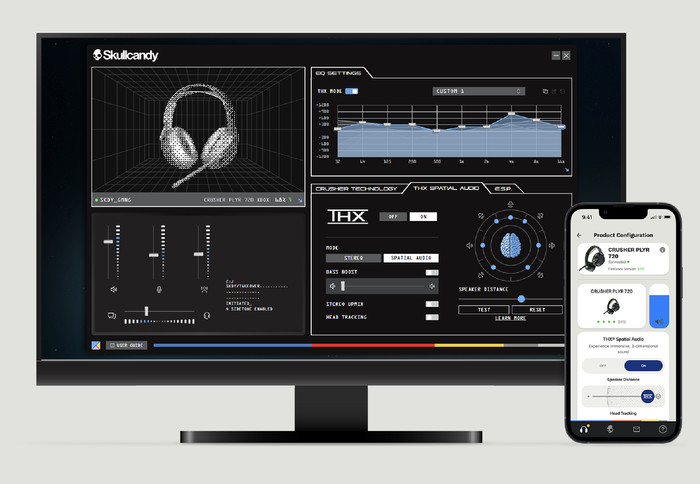 Skullcandy Crusher PLYR 720 Kabelloses Gaming-Headset visueller lieferant