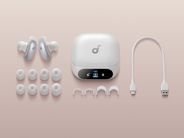 soundcore Liberty 5 Pro White product in use