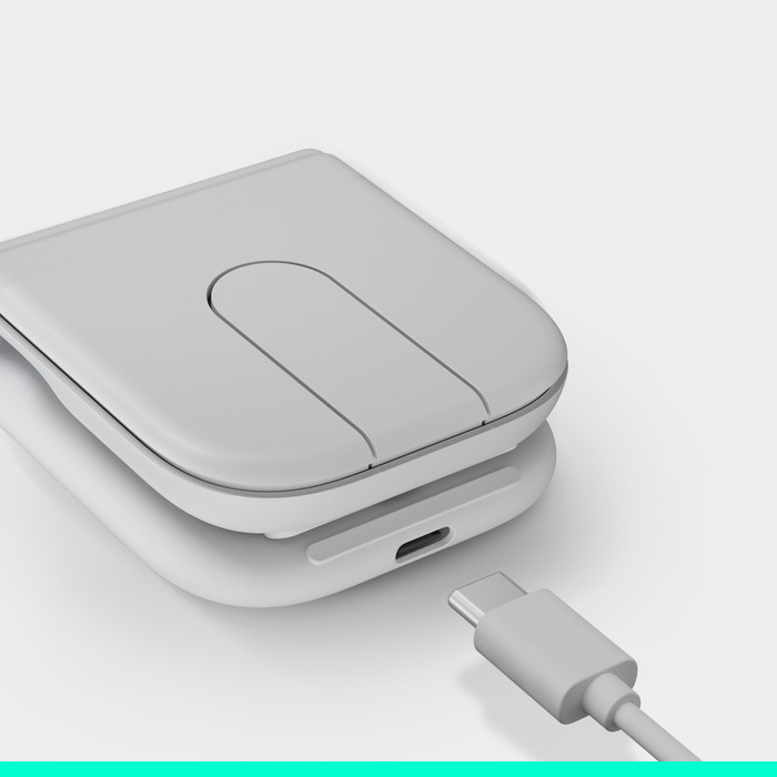 Logitech Mobi Fold Maus Off-White visueller lieferant