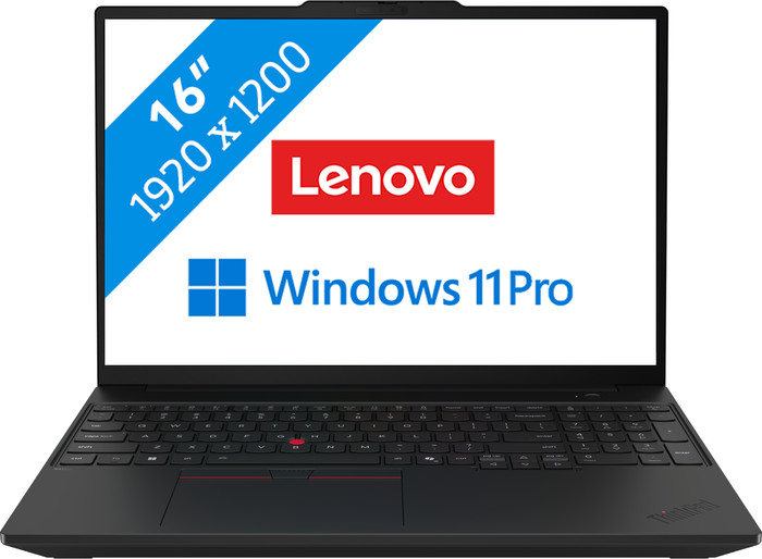 Lenovo ThinkPad T16 Gen 5 (Intel) Copilot+ PC - 21WT005EMH QWERTY Main Image