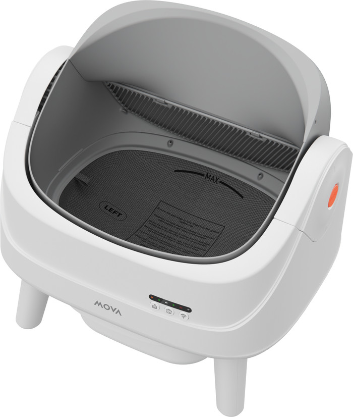 Mova Automatic Cat Litter Box LB10 Air White inside