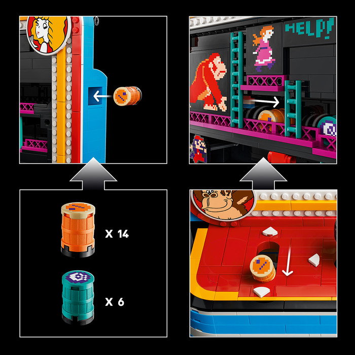 LEGO Super Mario Donkey Kong Arcade 72051 detail