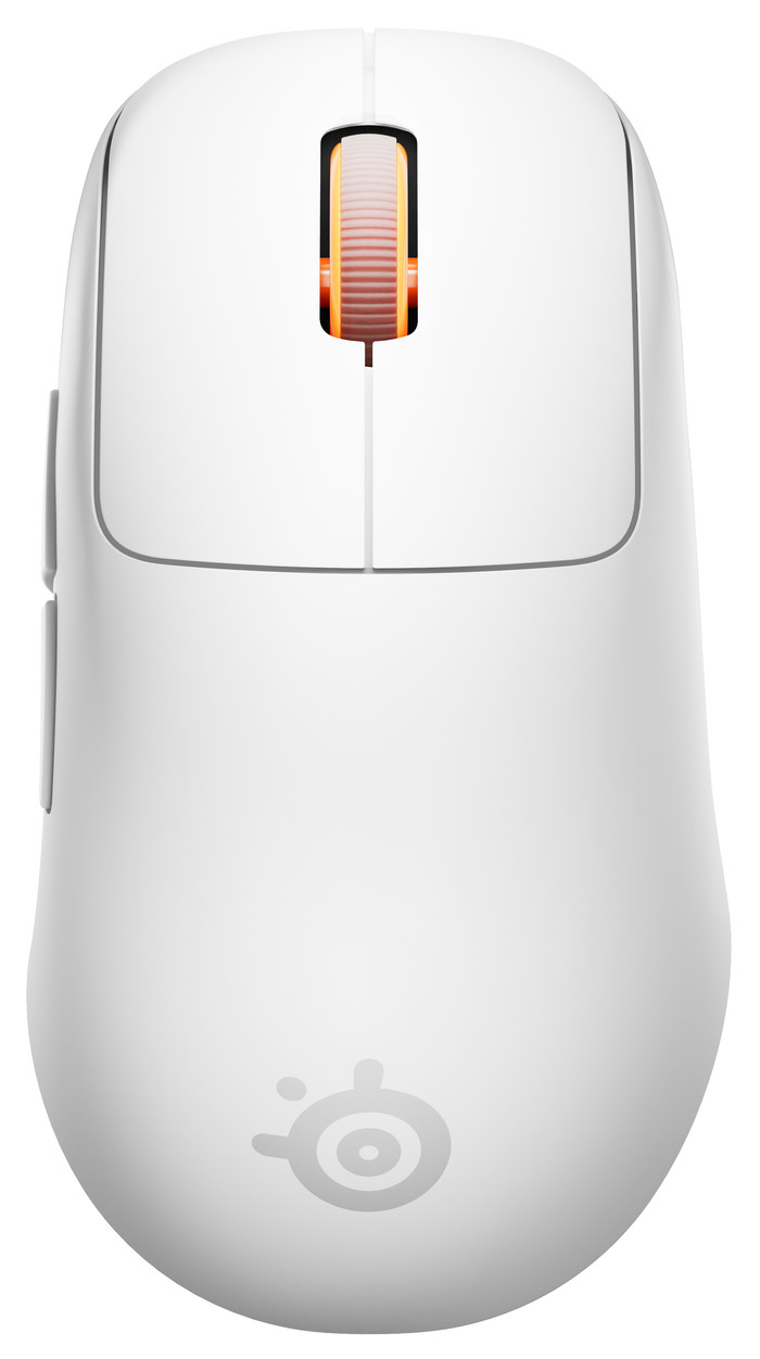 SteelSeries Rival Pro WL Mini Wireless Gaming Mouse White top