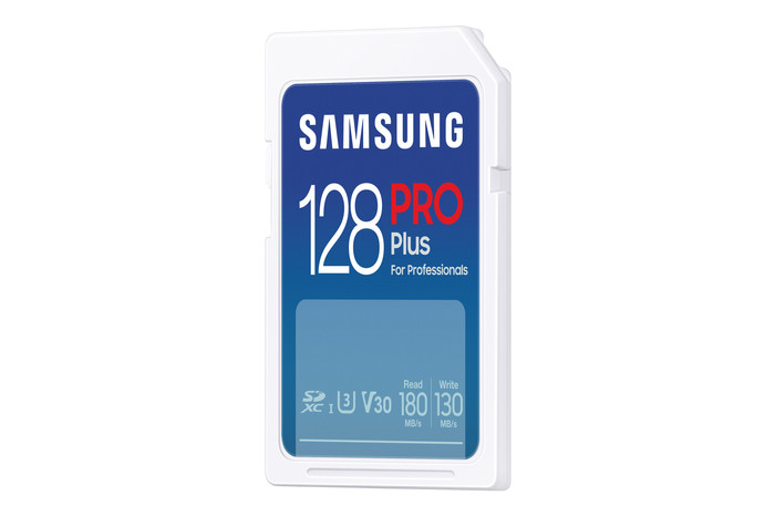 Samsung SDXC PRO Plus 128GB 130MB/s right side