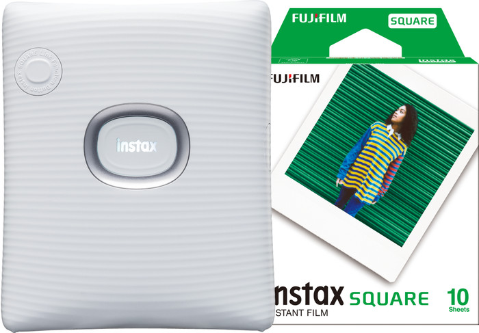 Fujifilm Instax Square Link White + Fujifilm Instax Film Square WW1 (10 Stück) Main Image