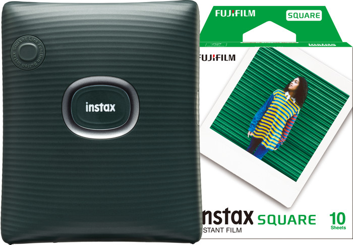 Fujifilm Instax Square Link Green + Fujifilm Instax Film Square WW1 (10 Stück) Main Image