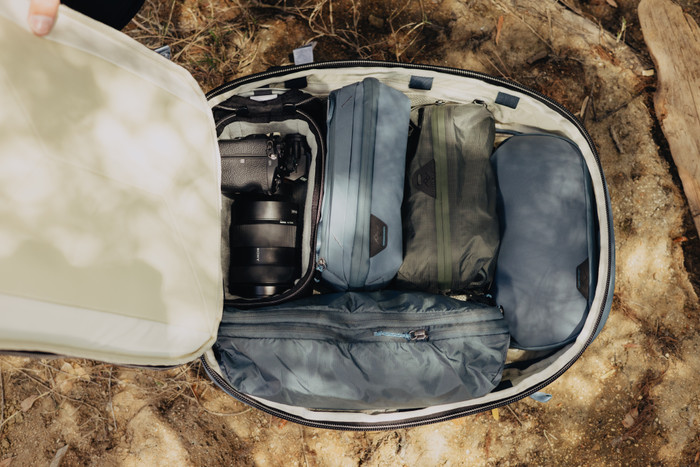 Peak Design Travel Backpack 30L Ocean product in use