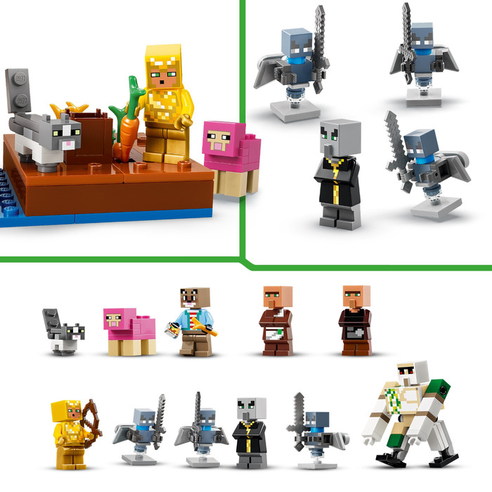 LEGO Minecraft Angriff des Magiers auf das Dorf 21596 visueller lieferant