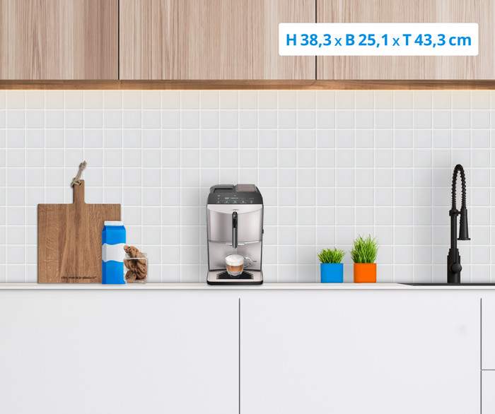 Siemens EQ300 TF303E07 Silber Metallic visuelles Coolblue 1