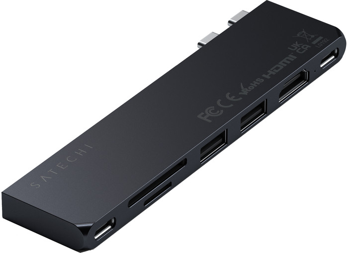 Satechi USB-C Pro Hub Slim Adapter - Midnight Black null